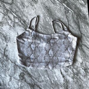 Y2K  Snake Print Women's Crop Top